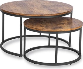 Dohányzóasztal szett FIGO MAX rusztikus tölgy