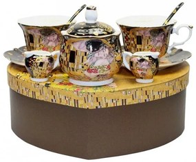 Klimt porcelán csésze készlet A Csók