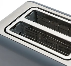 Kenyérpirító két lyukkal 900W/230V rozsdamentes acél/szürke