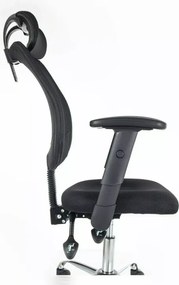 Fekete irodai szék FLEXISEAT Q-118RC