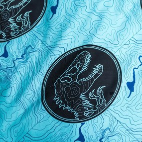 Pamut gyerek egyszemélyes ágyneműhuzat, világító hatással 140x200 cm Jurrastic World - Jerry Fabrics