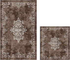 Barna fürdőszobai kilépő szett 2 db-os 60x100 cm – Foutastic