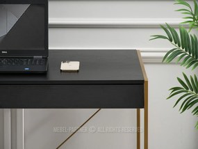 PC asztal Unica (fekete fa + arany). 1109852
