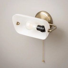 Brilagi - BANK OFFICE fali lámpa 1xE27/60W/230V sárgaréz/fehér