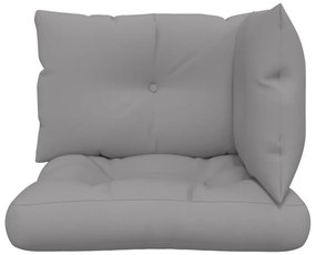 3 db szürke szövet raklappárna