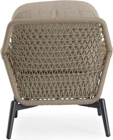 Világosbarna fém kerti fotel Eulero – Bizzotto