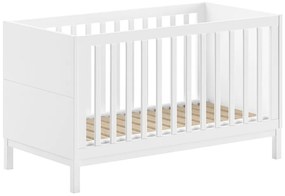 Fehér borovi fenyő babaágy 70x140 cm Eva – Vipack