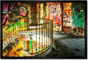 Poszterek keretben 60x40 Graffitti Falfestmény