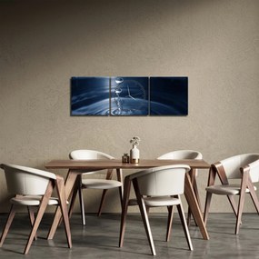 Kép - Cseppek (órával) (90x30 cm)
