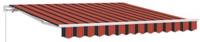 Kézi Behúzható Napellenző Narancssárga és Barna 300x250 cm