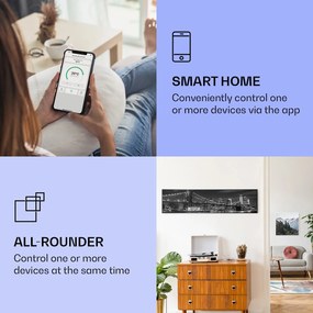 Klarstein Wonderwall Air Art Smart, infravörös hősugárzó, 120 x 30 cm, 350 W, híd