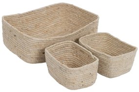 Tárolókosár szett 3 db-os 35x25x12 cm – Ixia