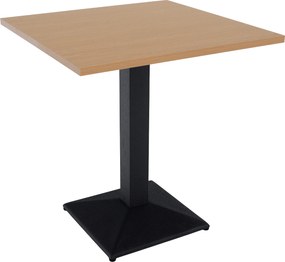 Bisztró asztal, tölgy sonoma/fekete, 70x70 cm, RINALDO TYP 1