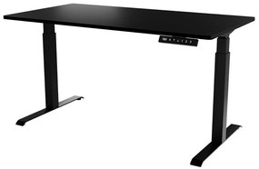 Állítható magasságú íróasztal Charlotte 195Állítható magasság, Elektromos, 72x150x80cm, Fekete