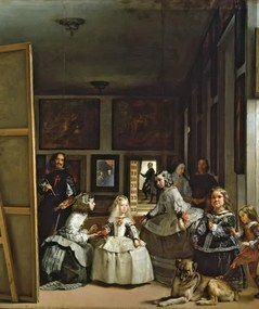 Reprodukció Las Meninas or The Family of Philip IV, Diego Velázquez