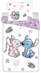 Egyszemélyes pamut gyerek ágyneműhuzat 140x200 cm Lilo and Stitch – Jerry Fabrics