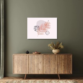 Üveg kép - Lila minimalizmus N⁰3 (70x50 cm)