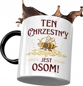 Fekete Bögre Keresztelőre Születésnapra Ajándék Nyomtatott Fotóval