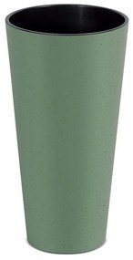 ECO WOOD virágcserép, 30 cm, kerek, zöld