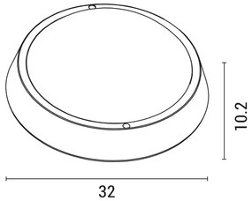 LED Kültéri fali lámpa BULKHEAD LED/30W/230V 4000K IP54 fekete