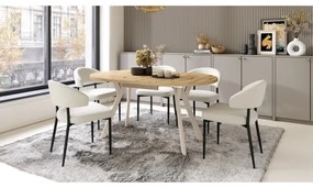 Étkezőasztal ARTUR artisan tölgy/bézs