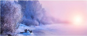 Kép - Befagyott folyó (120x50 cm)