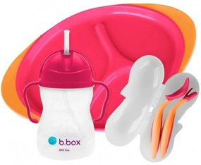 Lux B.Box gyerek étkezőgarnitúra, piros/narancs