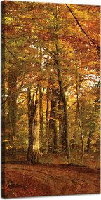 Vászonkép Pasztell stílus Fák Erdő Ősz 40x80 cm