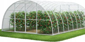 PolikarbonĂĄt ĂŒveghĂĄz Kerti alagĂșt 4x6 m profilok 40x20 polikarbonĂĄt 5mm