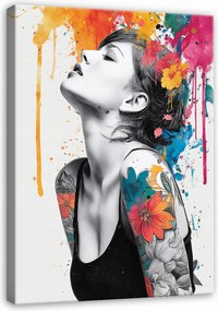 Vászonkép Nő Absztrakt Portré A Nappali Hálószobájába 100x70