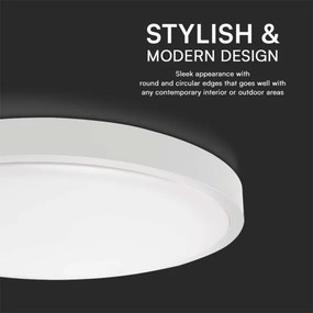 LED Fürdőszobai mennyezeti lámpa LED/36W/230V 6500K IP44 átm. 35 cm fehér