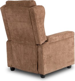 Dönthető fotel barna kord kárpittal – SPENCER