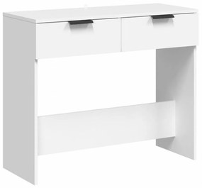 fehér szerelt fa tálalóasztal 90 x 36 x 75 cm