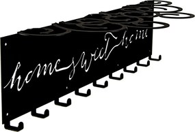 Ruhaakasztó Polccal Falra szerelhető, Kulcsok, Sapkák Előszoba Kabátok