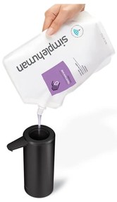 Matt fekete automata acél szappanadagoló 414 ml – simplehuman