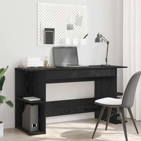 Asztal polcokkal Egyéb Musta tammi 140 x 50 x 75 cm Faanyag