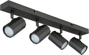 Globo 57918-4 Mennyezeti spotlámpa fém szürke matt, alumínium szürke matt, HxSzxM: 530x60x145mm, 4x GU10 25W 230V izzók nélkül