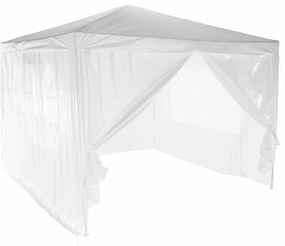 Kerti partisátor, fehér, 3x3 m, TEKNO TYP 1