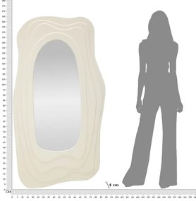 Fali tükör dafne fehér 90x4x165cm