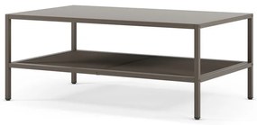 Szürke fém dohányzóasztal 60x100 cm Fayna – Marckeric