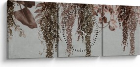 Kép - Növények (órával) (90x30 cm)