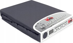 Gumis jersey lepedő 180x200 antracit Constance Karo