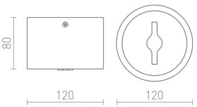 RED-Design Rendl-R12633-LED Dimmelhető spotlámpa KELLY LED/15W/230V fehér