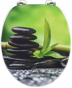 Fürdőszobai Wc-ülőke Dekoratív Színes Mdf, 42,5 x 36 cm Wc-hez