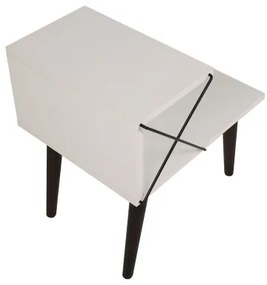 Éjjeliszekrény CROSS 55x50 cm fehér