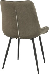 Szék, szürkésbarna taupe/fekete, SARIN