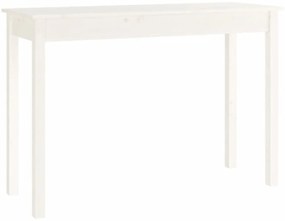 fehér tömör fenyőfa tálalóasztal 110 x 40 x 75 cm