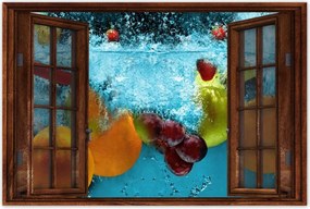 Poszterek 60x40 Gyümölcsök a vízbe esve
