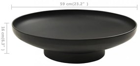 acél tűztál 57 cm