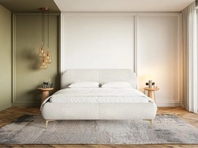 Franciaágy 180 cm Octave 180B (ágyráccsal) (krém + arany). Akció -16%. 1099934